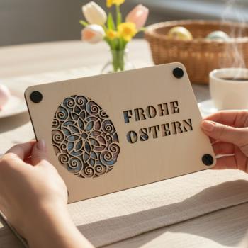 Geld Geschenkkarte zu Ostern: Stilvolle Geldgeschenke - Holzkarte - personalisiert – Die perfekte Geschenkidee für deine Liebsten!